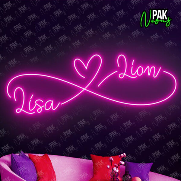 Custom Couple Name Neon Sign